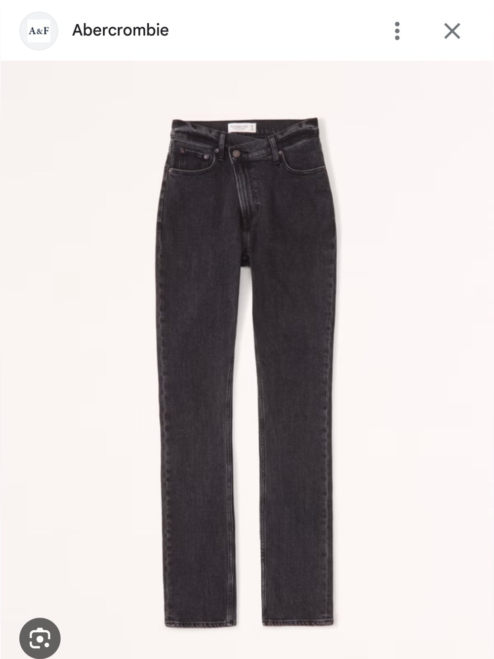 Abercrombie & Fitch The 90s Slim Straight Ultra High Rise